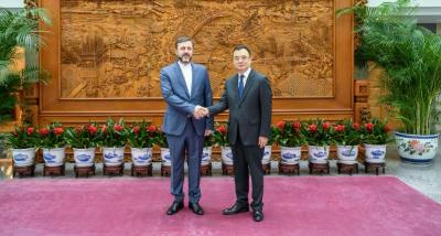 Assistant Foreign Minister Liu Bin meets with Iranian Deputy Foreign Minister